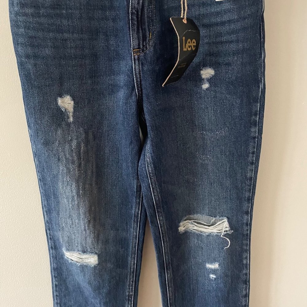 NWT Lee Vintage Modern High Rise Straight Leg Ankle 25 KC Blues - Picture 10 of 16